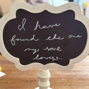 NOB- Chalk Board Sign (Used Once)